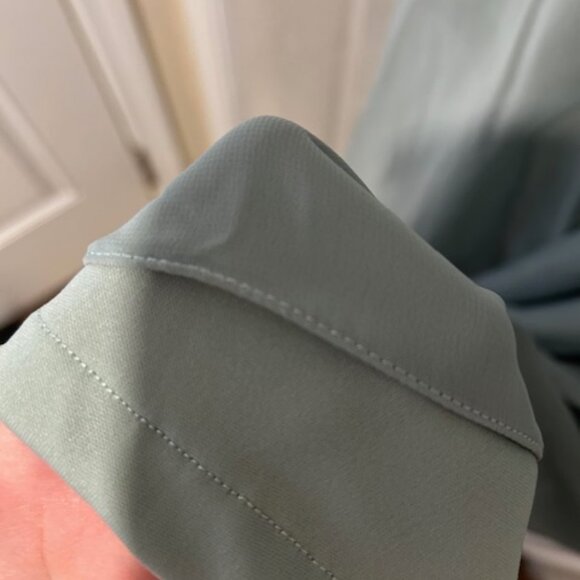 Bridesmaid Birdy Grey Chiffon Sage Spence Dress - Size M - Picture 4 of 6